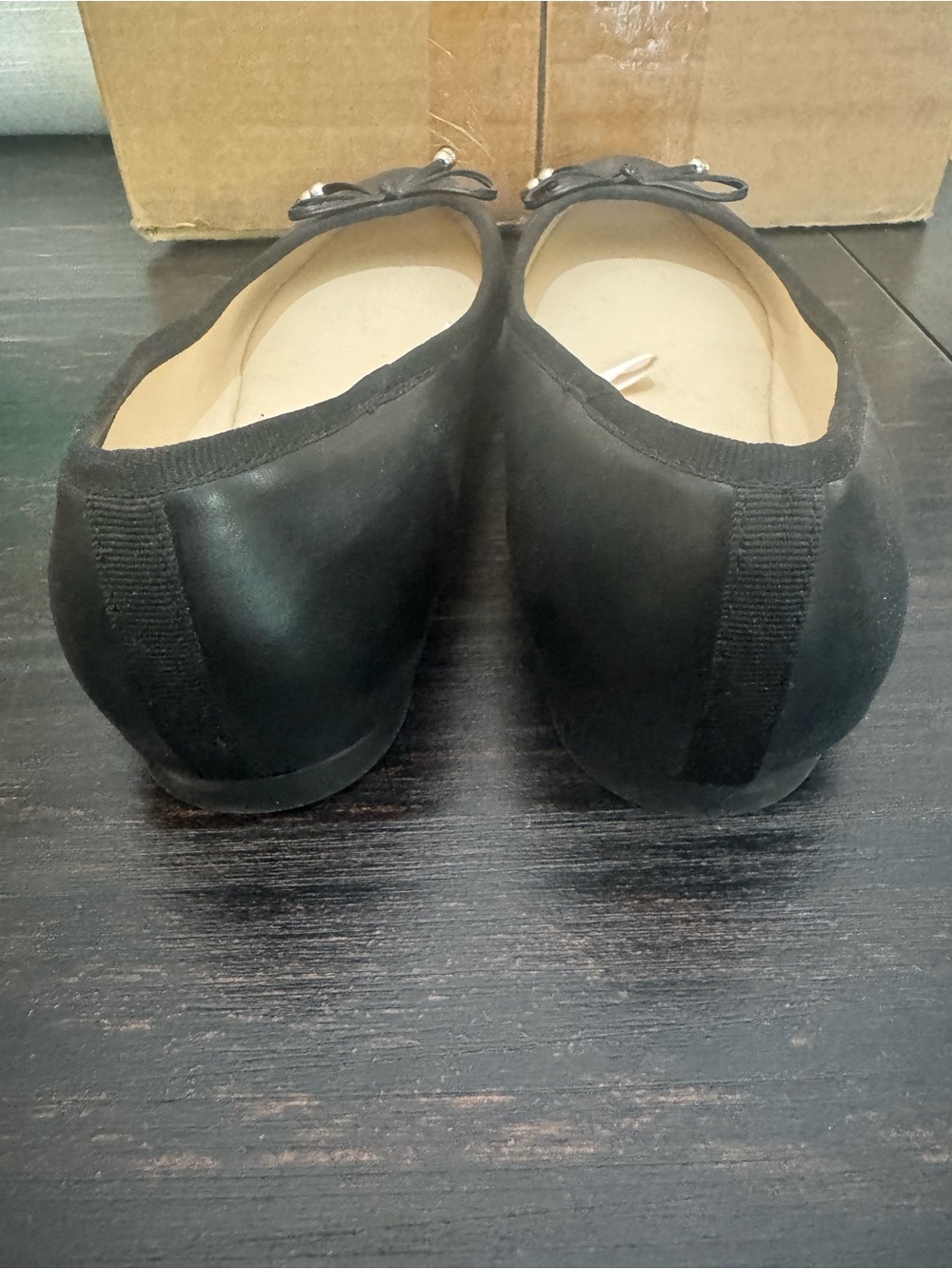 New! Nine West Women's Black Ballet Flat with Bow Detail Size 11 - Picture 4 of 6